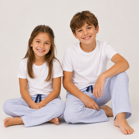 Loungers Kids' Organic Cotton Monk Seal Trousers