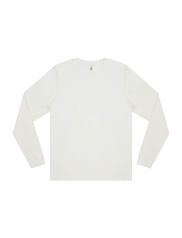 Camiseta orgánica descolorida de manga larga: Hombre