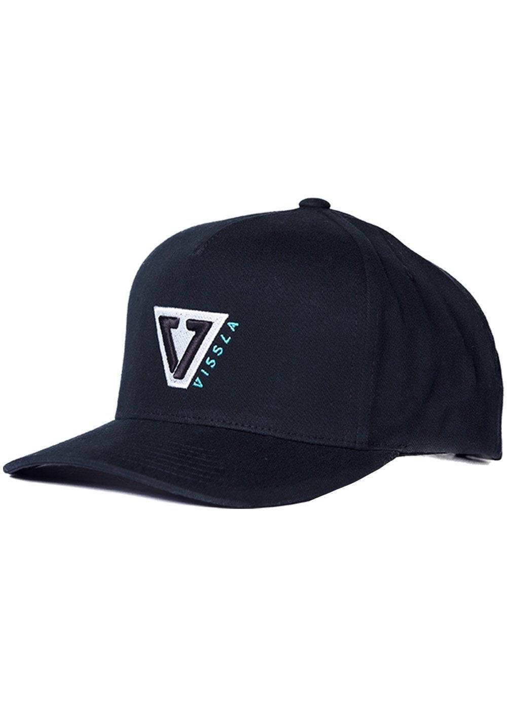 Vissla Team 5-Panel Snapback Cap in Black for Men