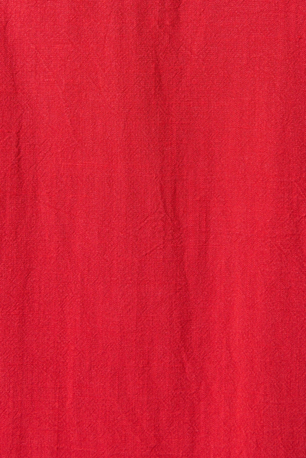 Addie Linen Mix Red Playsuit - Bascora