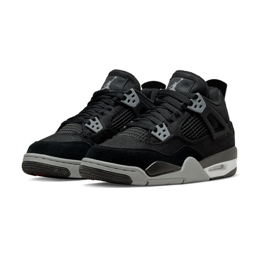 Air Jordan 4 Retro SE GS 'Black Canvas' - Bascora