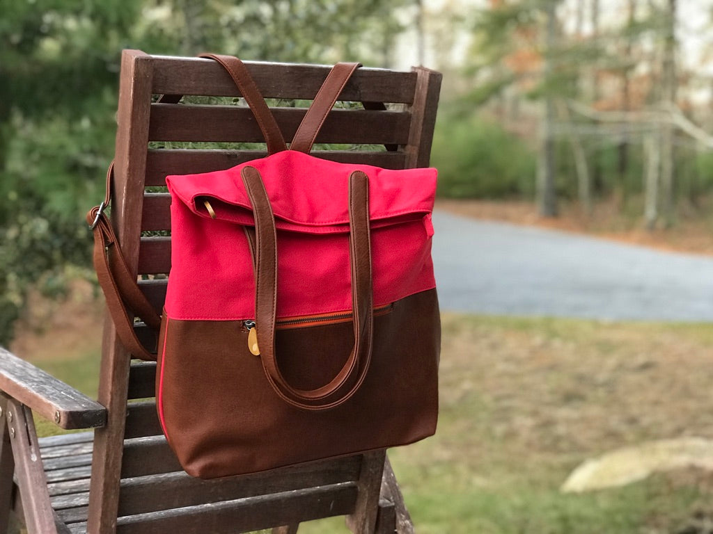 Bolso convertible mochila-tote Greenpoint con banda para equipaje
