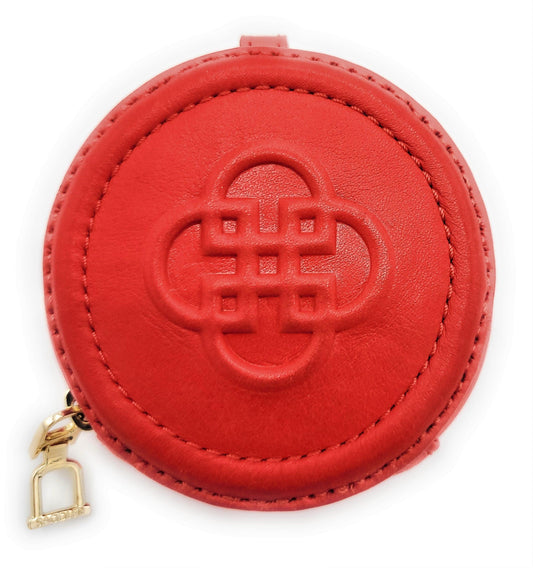 Ivy Leather Zip-Top Coin Purse – Red | Saddler - Bascora