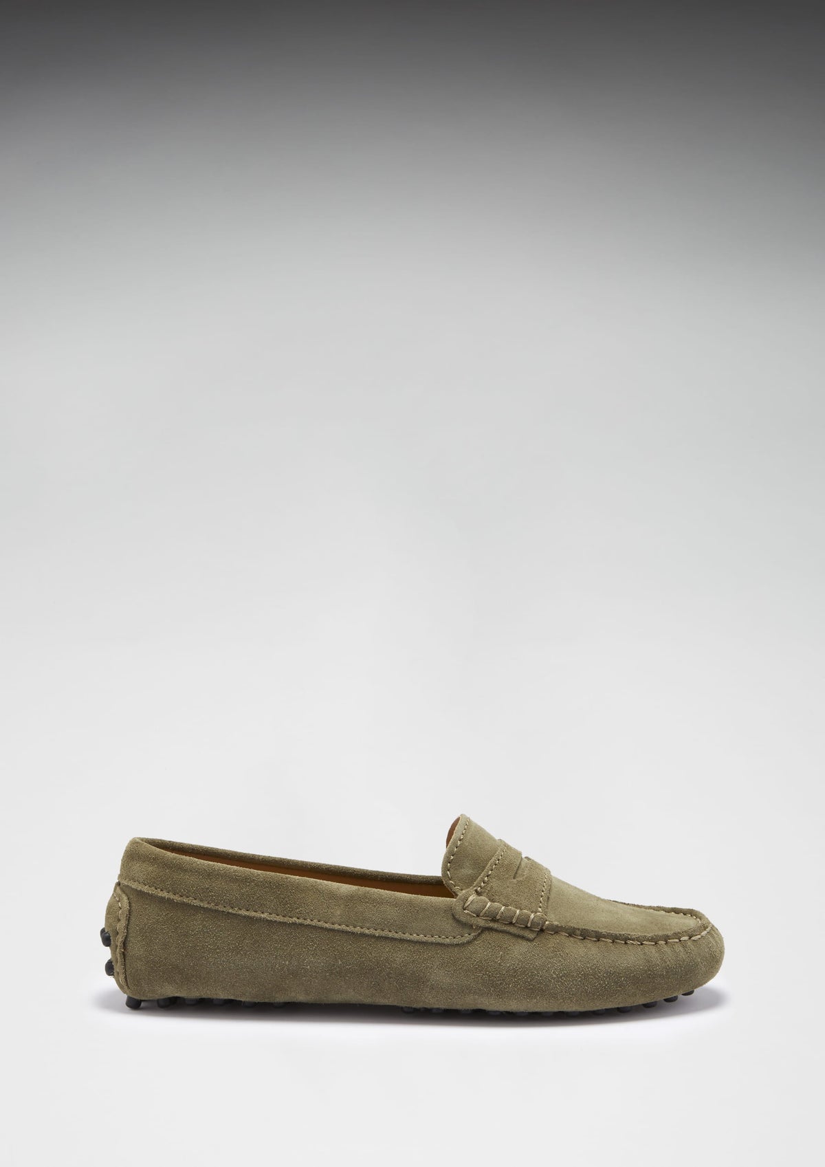 Hugs & Co. Women's Truffle Suede Penny Driving Loafers