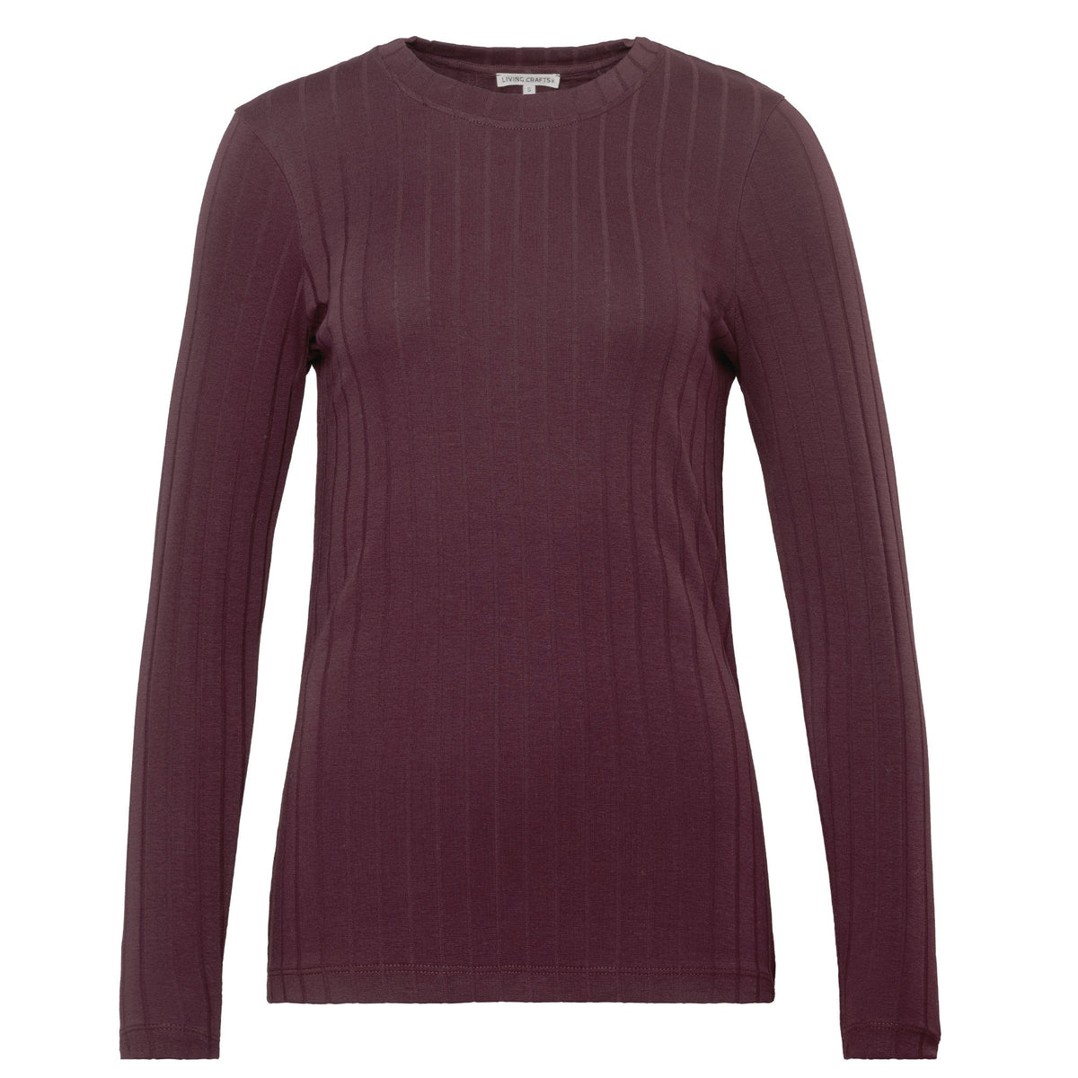 Organic Cotton Ribbed Long Sleeve T-Shirt – Women's - Bascora