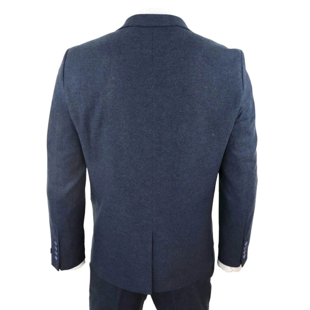 Men's Wool Herringbone Tweed 3 Piece Authentic 1920s Classic Suit