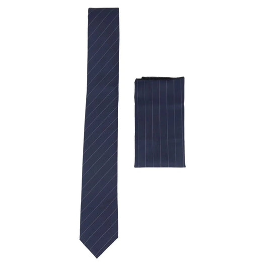 Men's Pin Stripe Gatsby Peaky Blinders Tie & Hankie Set by TruClothing