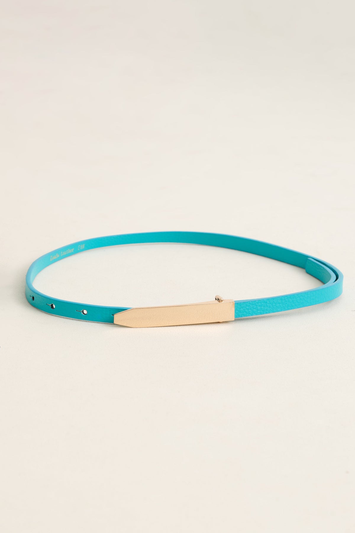 Amira Sleek Belt in Blue | Louche