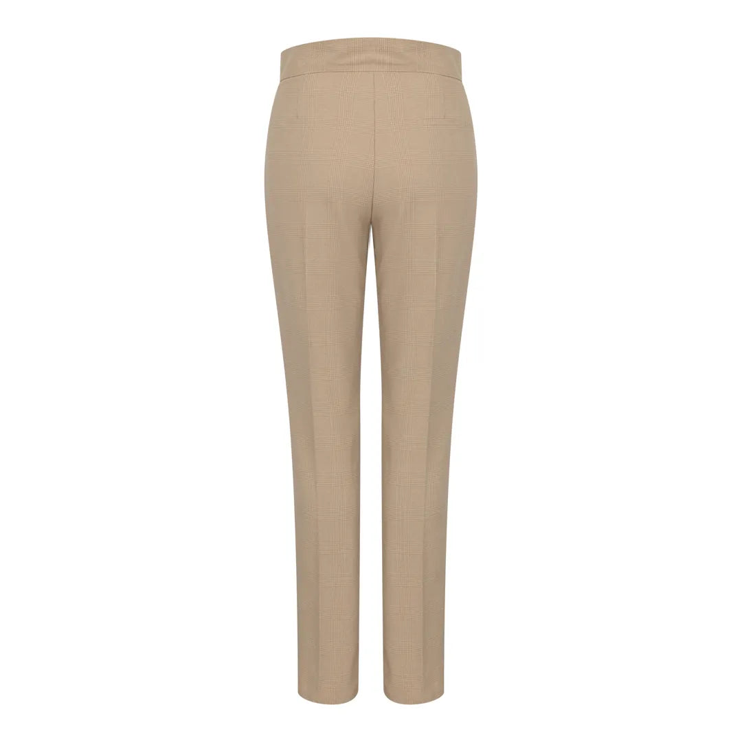 Women's Cream 3 Piece Prince of Wales Check Suit by TruClothing