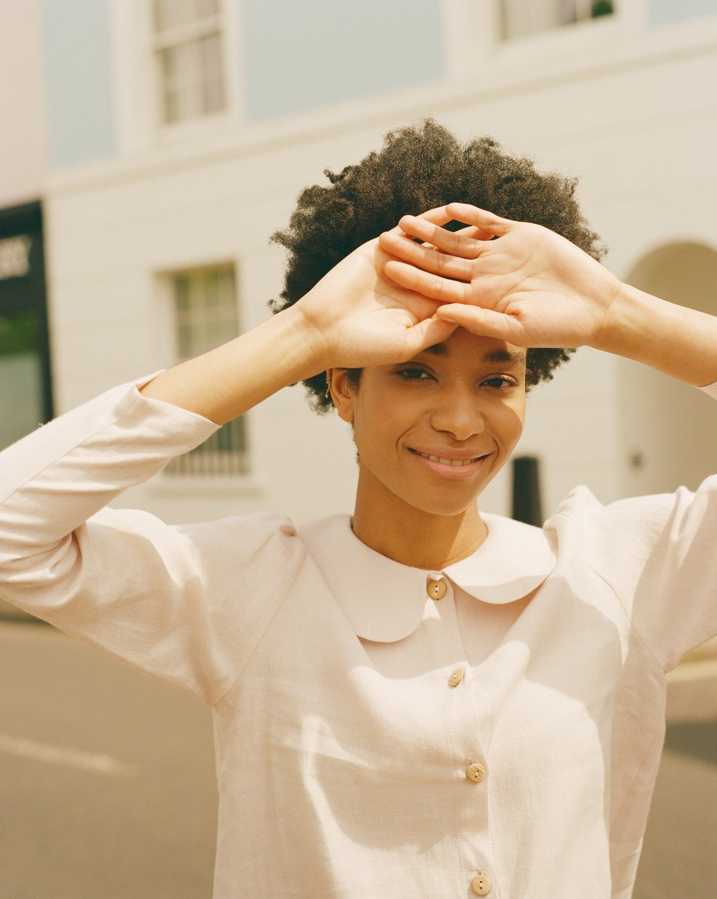 Claudine Linen Blouse  - Primrose
