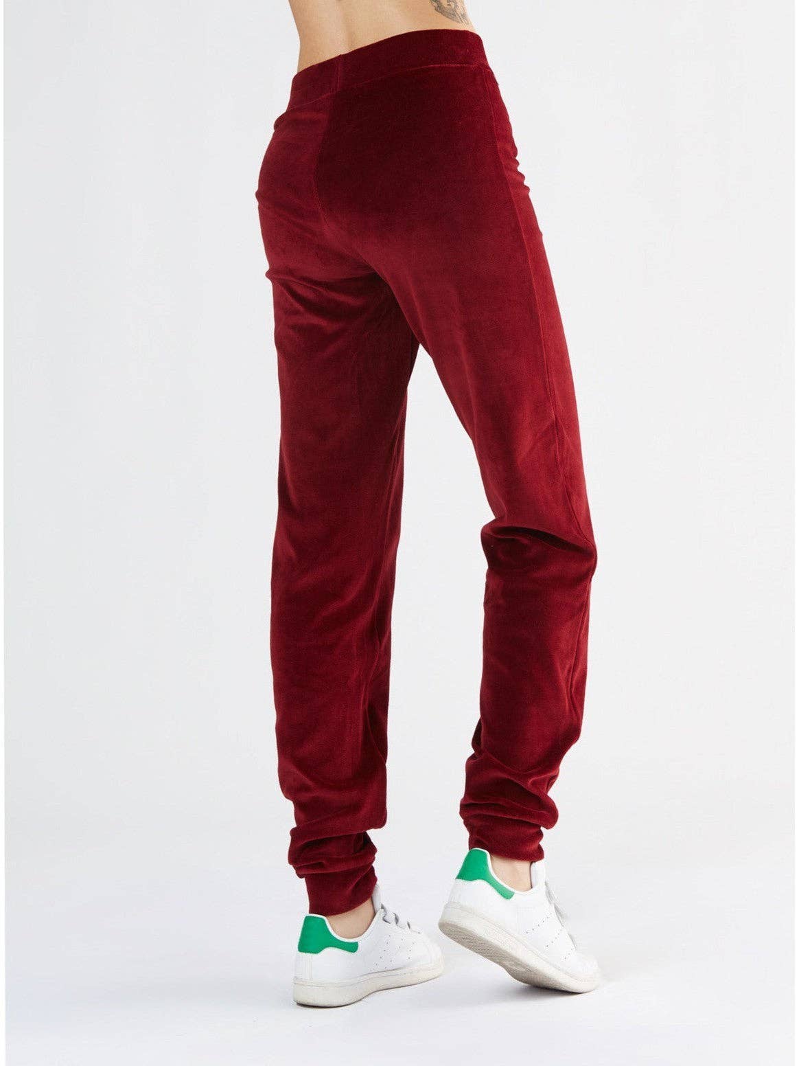 Earth Wardrobe Organic Cotton Soft Fleece Cuffed Sweatpants: Womens