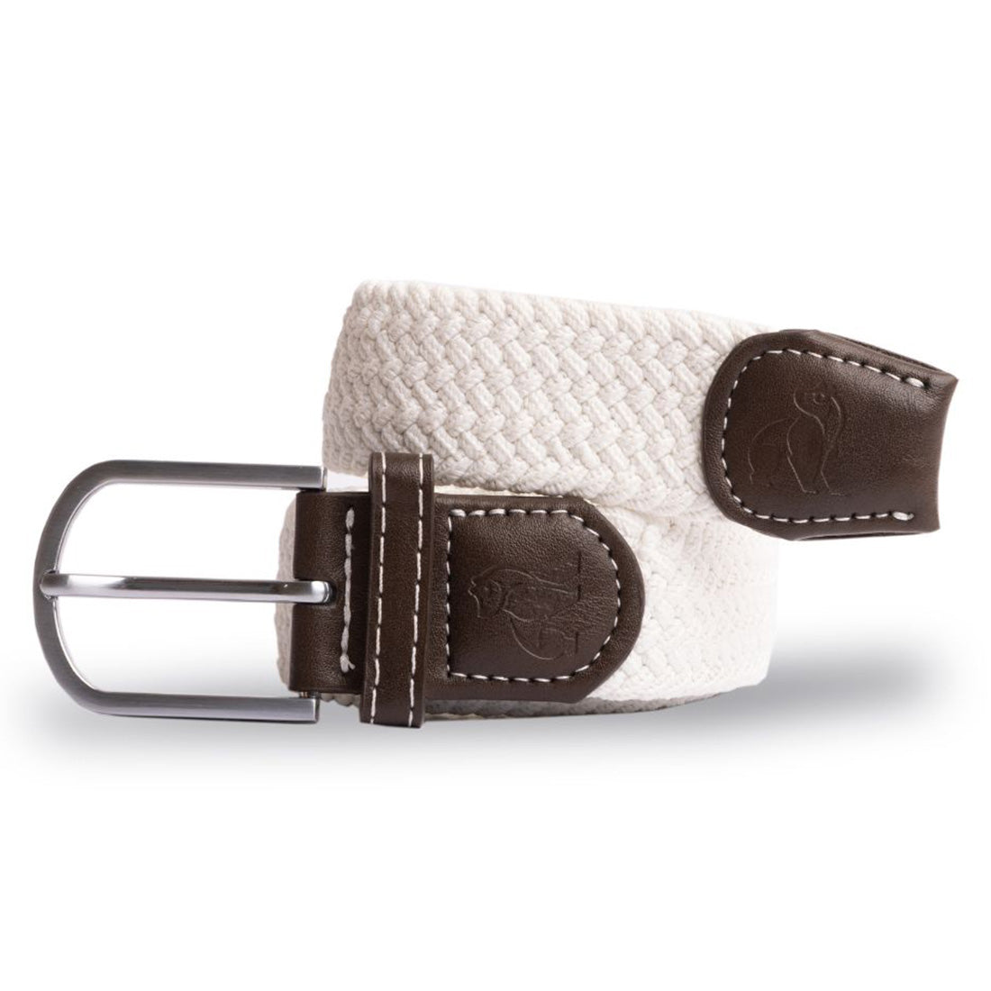 Swole Panda Recycled Woven Belt in Cream