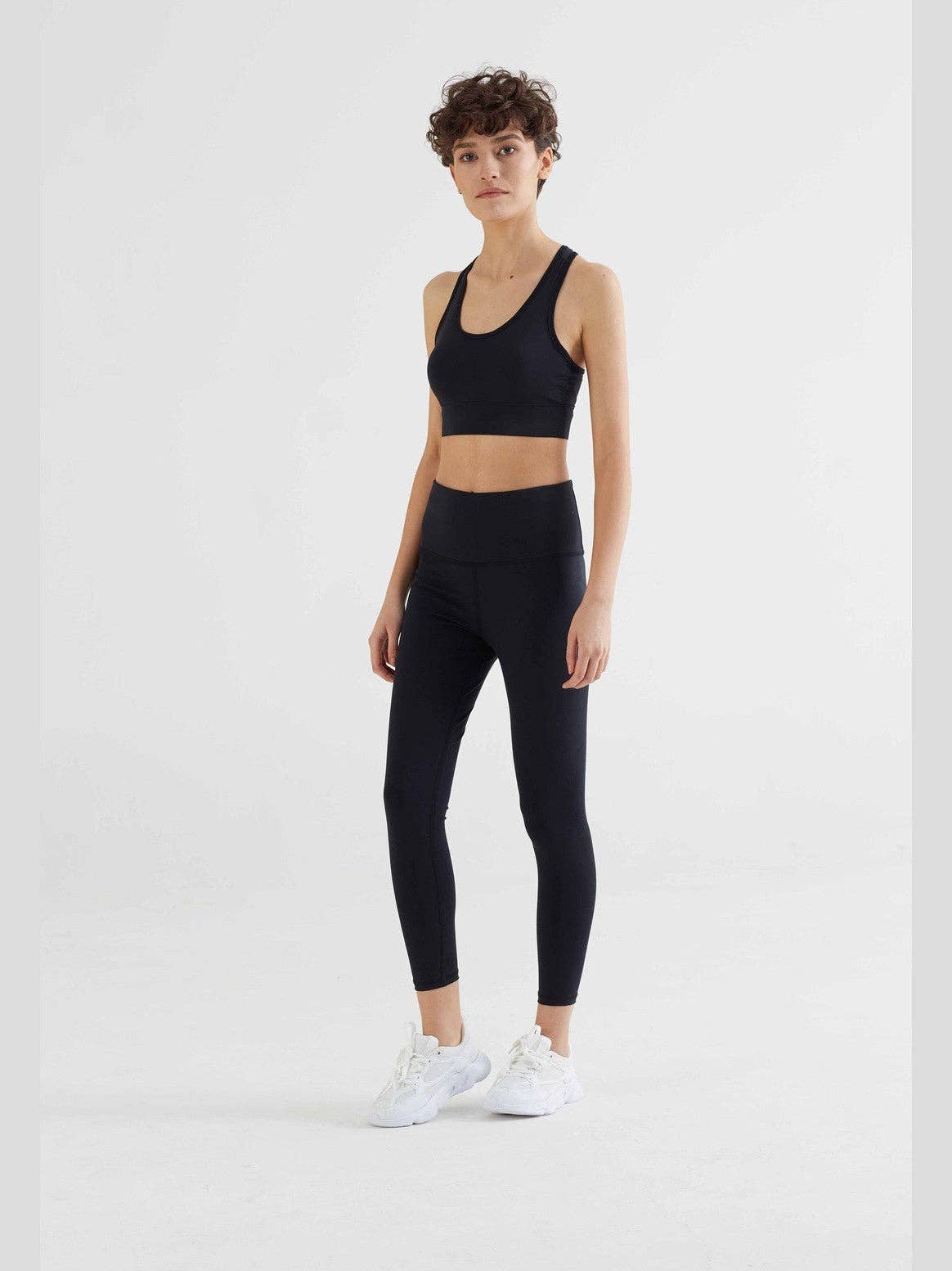 Earth Wardrobe Organic Cotton High-Rise 7/8 Stretch Leggings: Womens