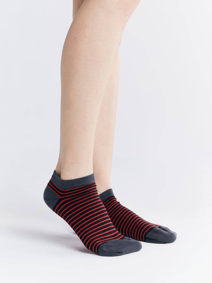 Earth Wardrobe Organic Cotton Trainer Socks: 6-Pack