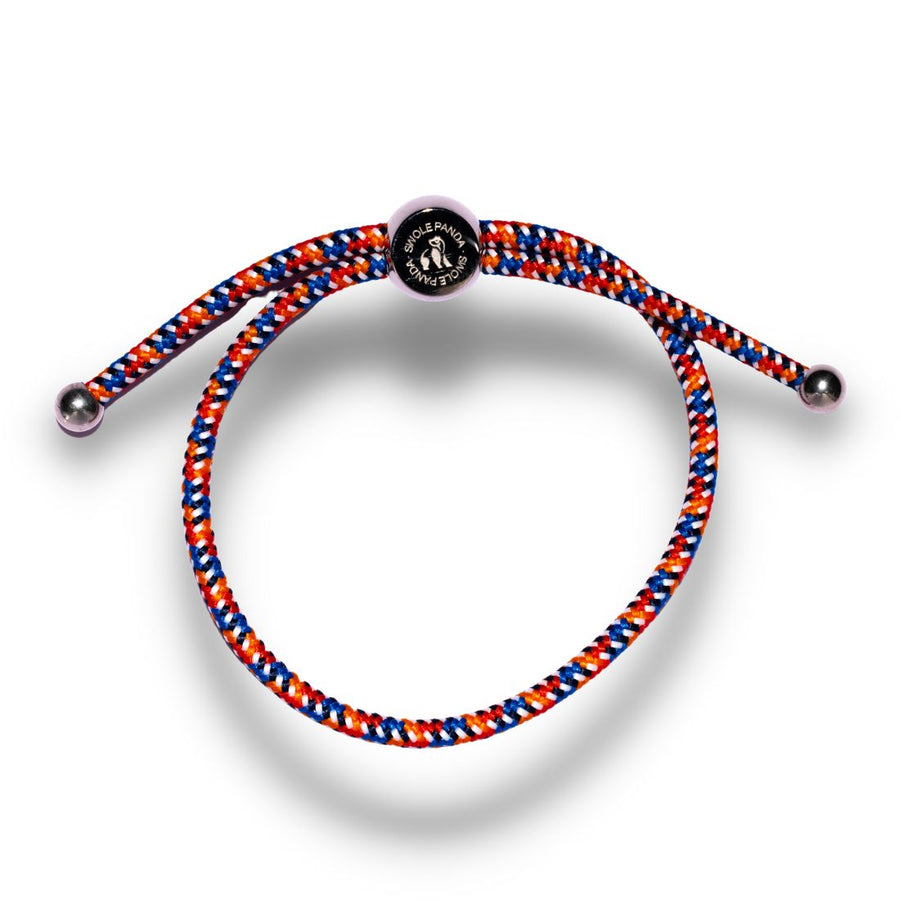 Swole Panda Rope Bracelet in Varicoloured Zigzag