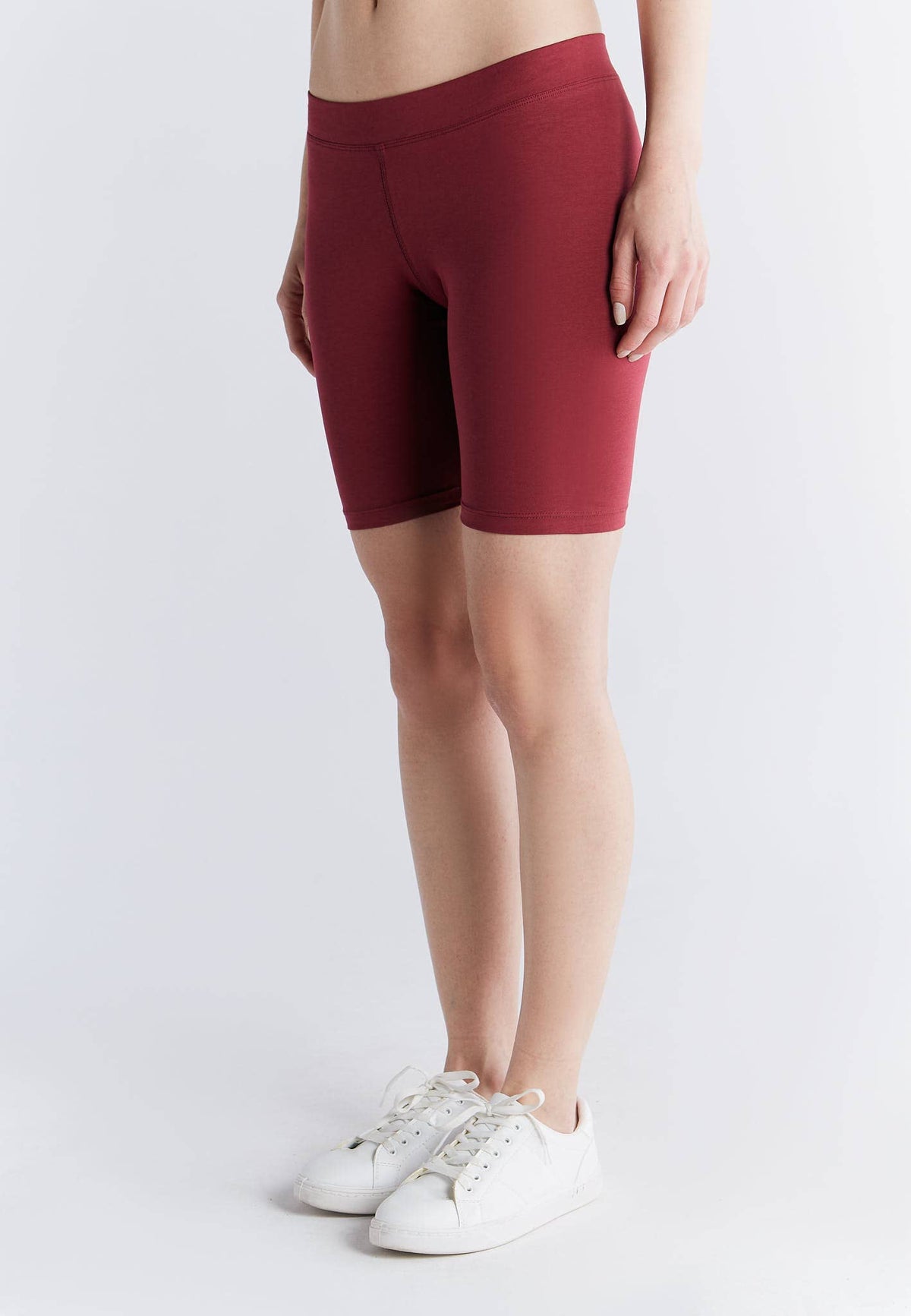 Organic High-Waisted Stretch Shorts for Women