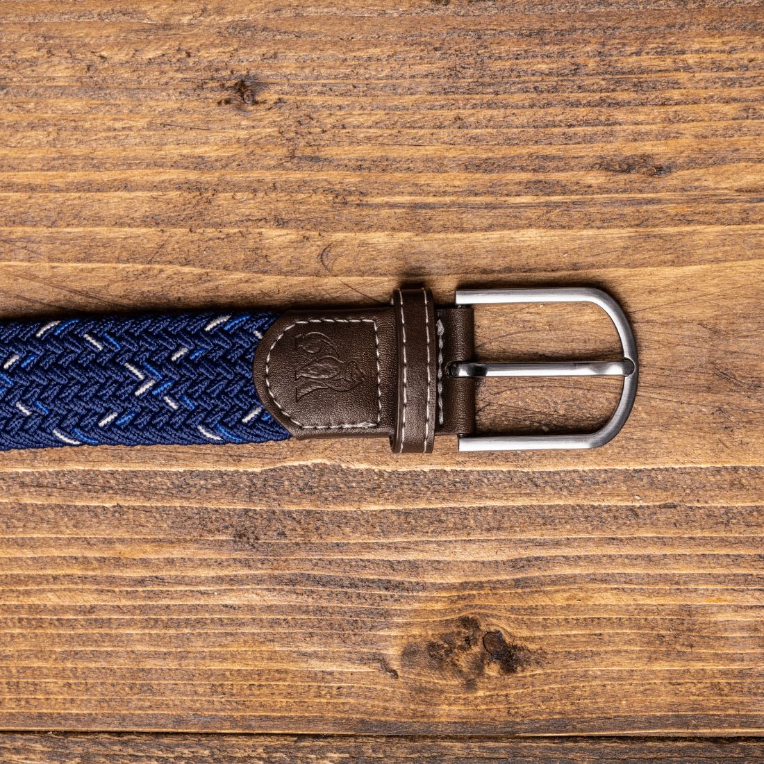 Swole Panda Woven Belt in Navy and White Dot