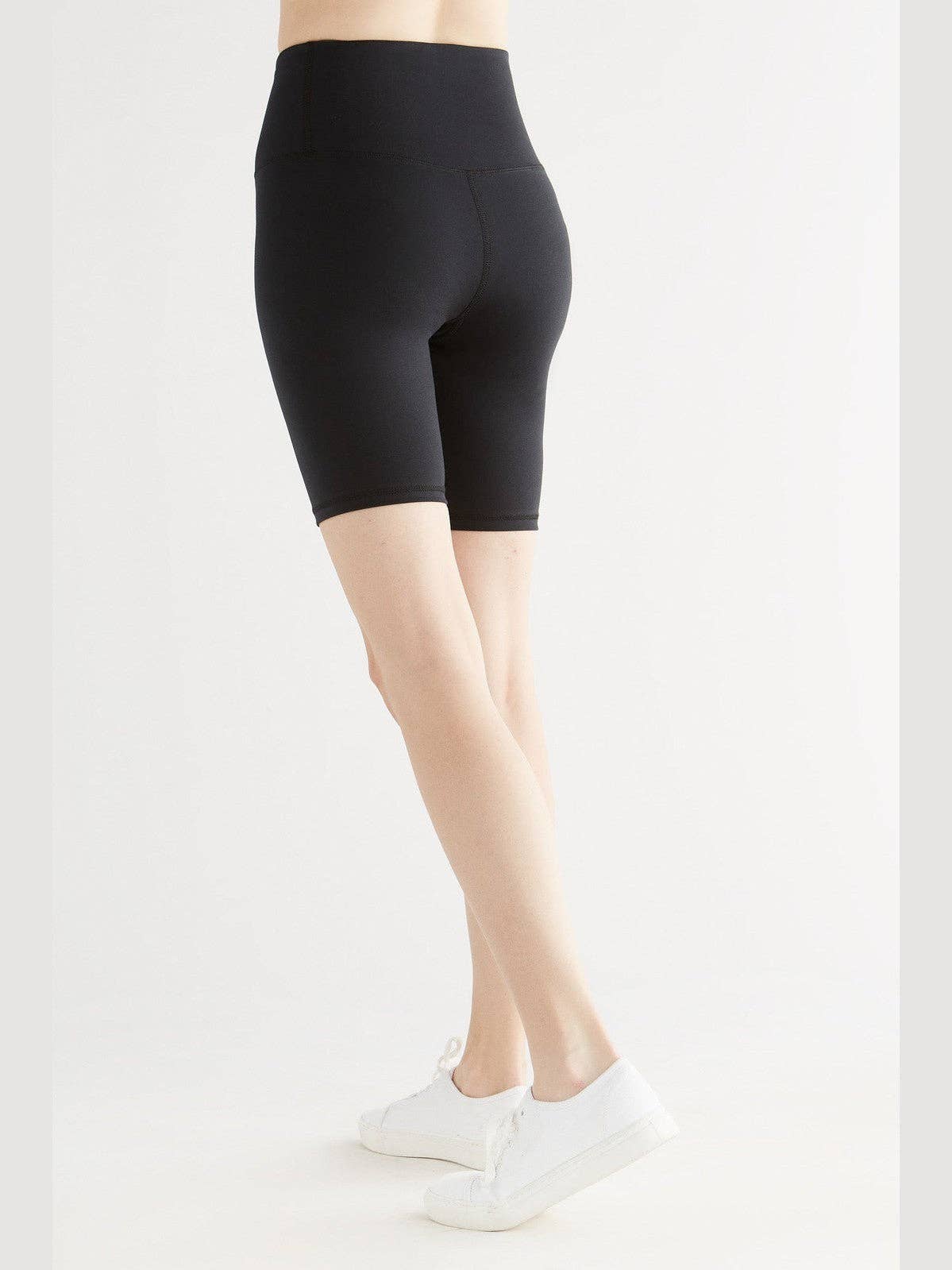 Earth Wardrobe Organic Cotton High-Waisted Stretch Shorts: Womens