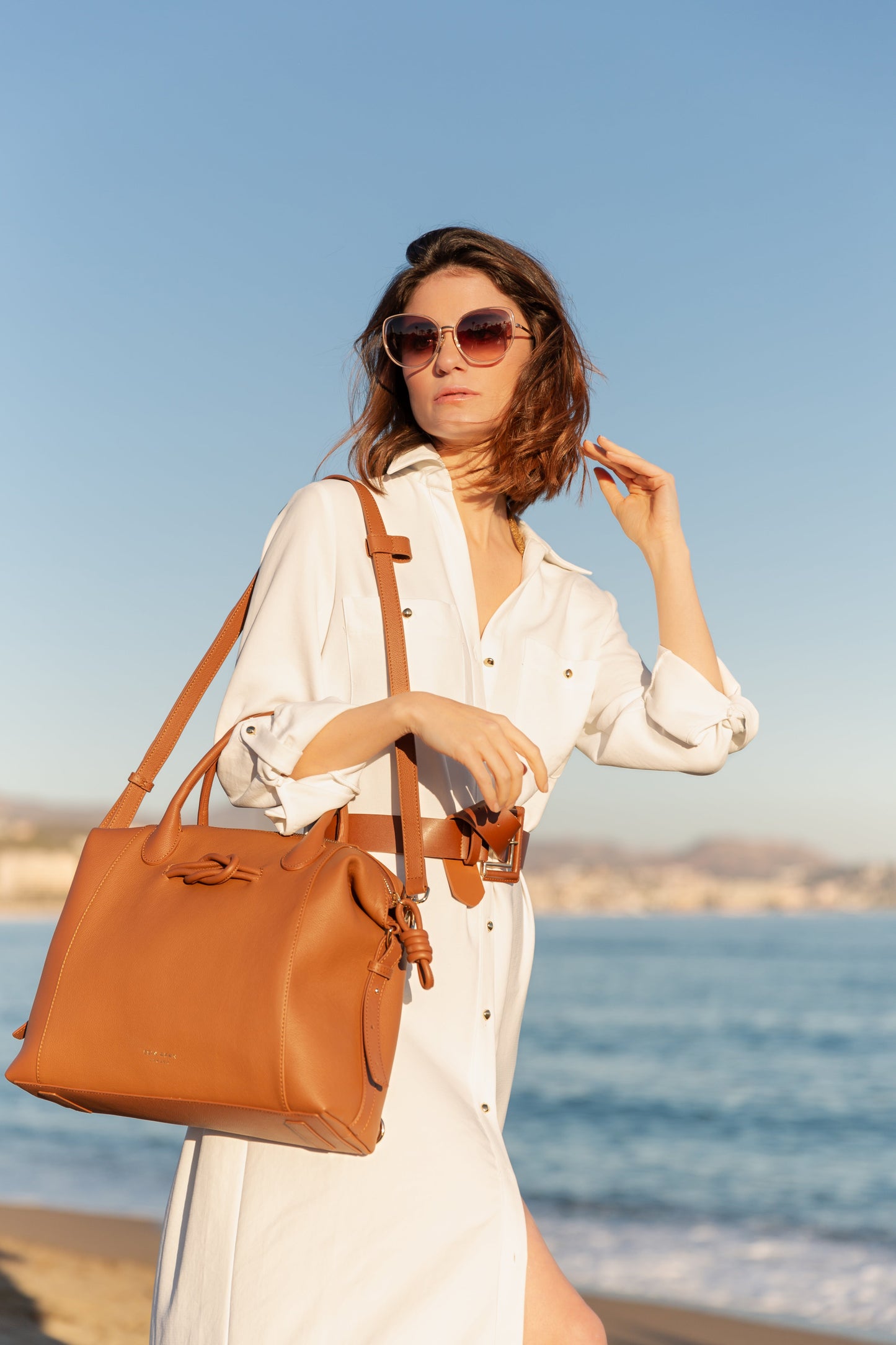 Wimbledon Leather Laptop Backpack