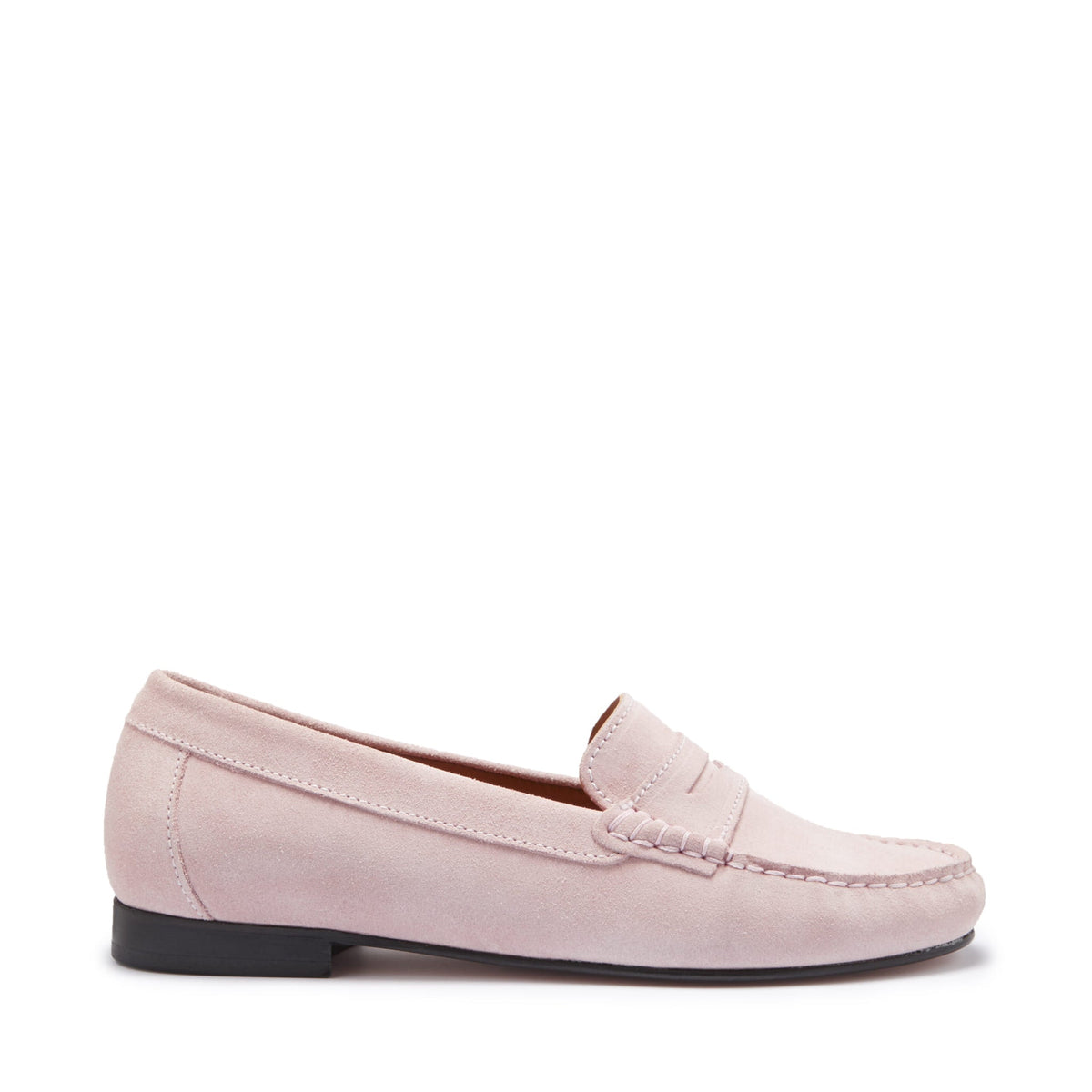 Hugs & Co. Women's Ice Pink Suede Penny Loafers