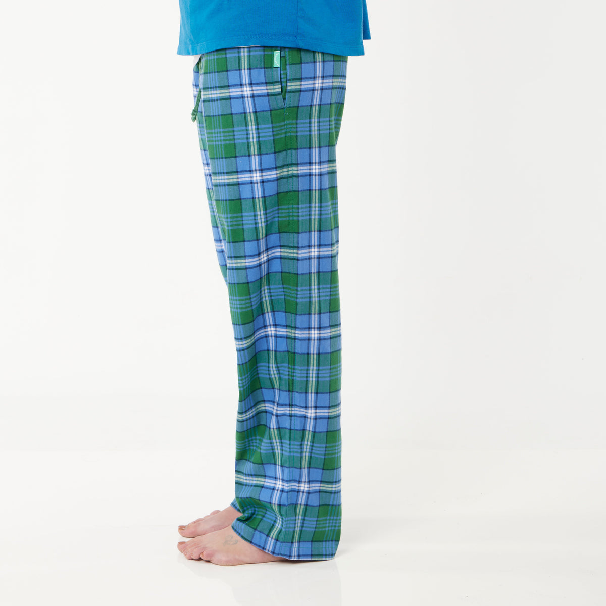 Loungers Organic Brushed Cotton Green Sea Turtle Trousers