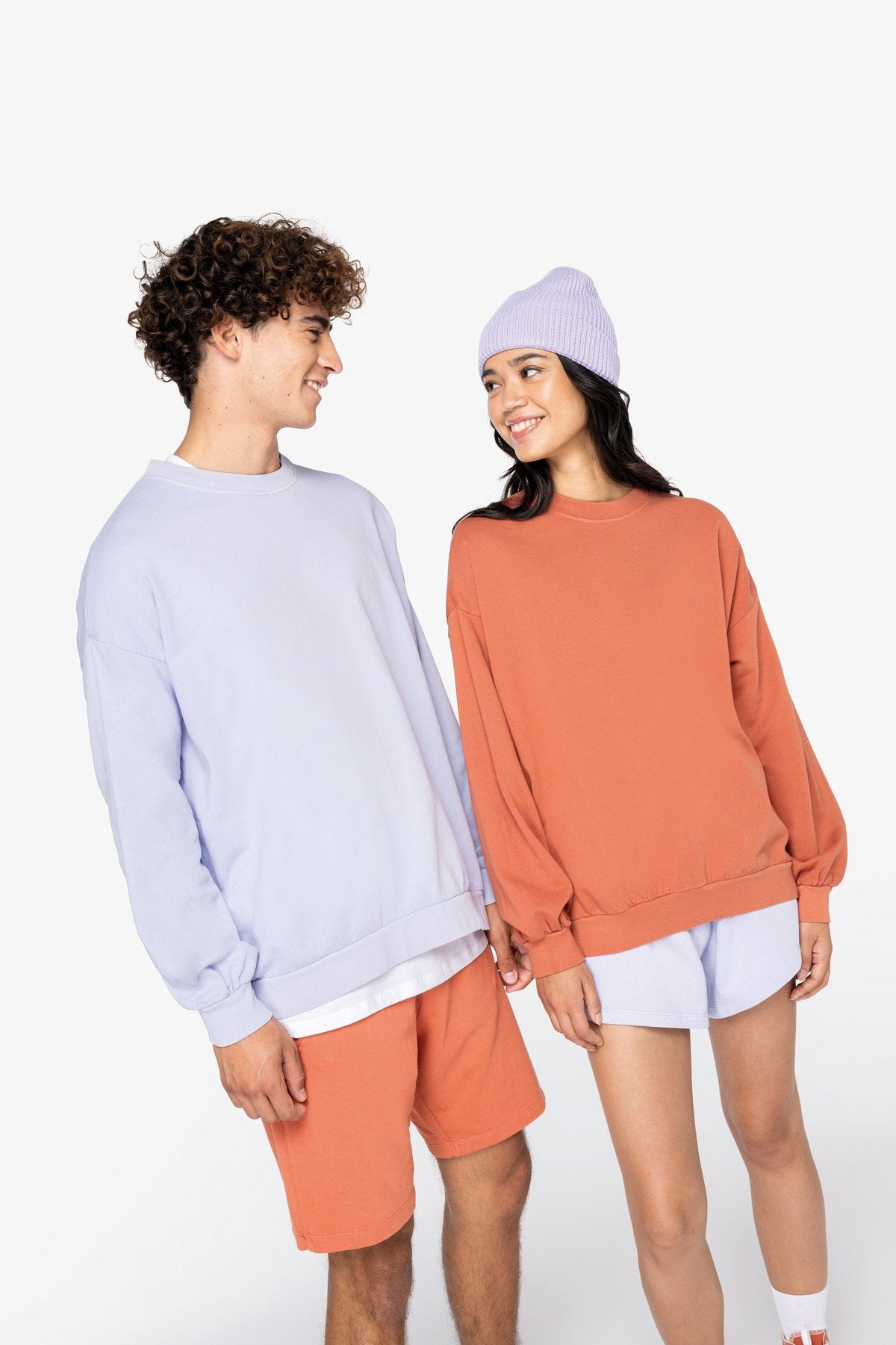 Earth Wardrobe Organic Cotton Oversized French Terry Sweatshirt: Unisex