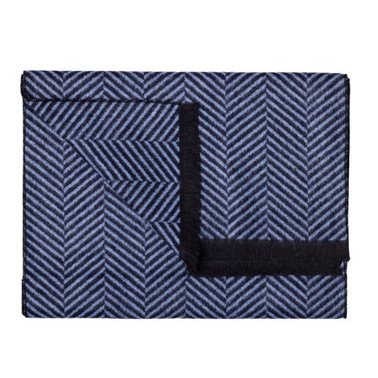 Swole Panda Blue Herringbone Bamboo Scarf