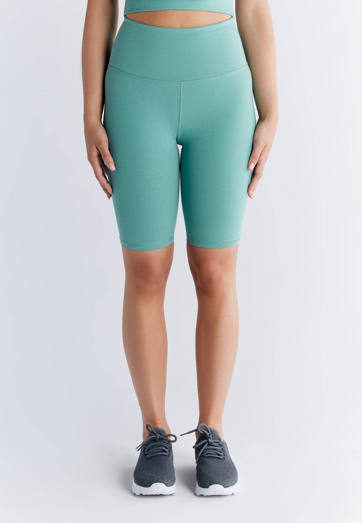 Earth Wardrobe Organic Cotton High-Waisted Stretch Shorts: Womens