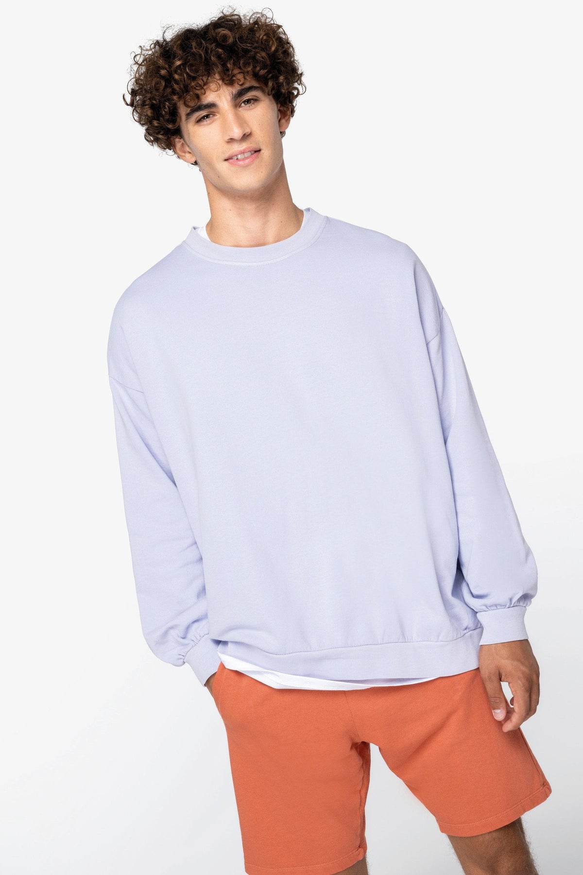 Earth Wardrobe Organic Cotton Oversized French Terry Sweatshirt: Unisex