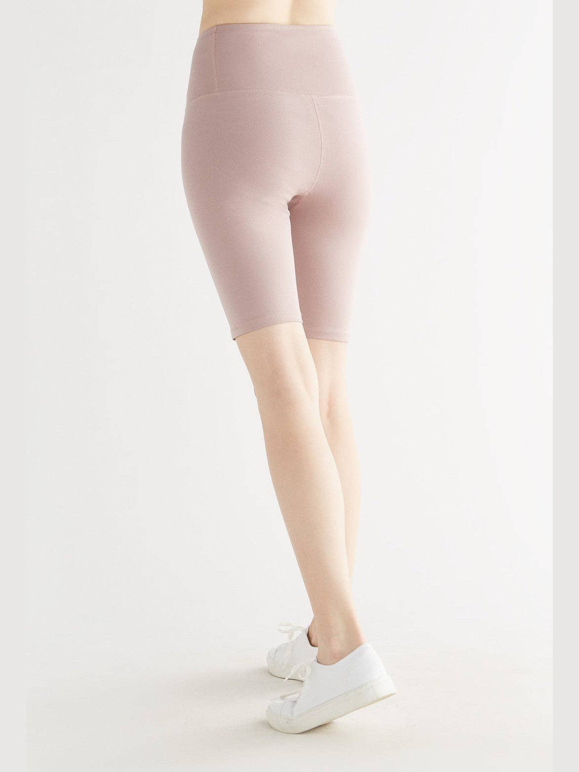 Earth Wardrobe Organic Cotton High-Waisted Stretch Shorts: Womens