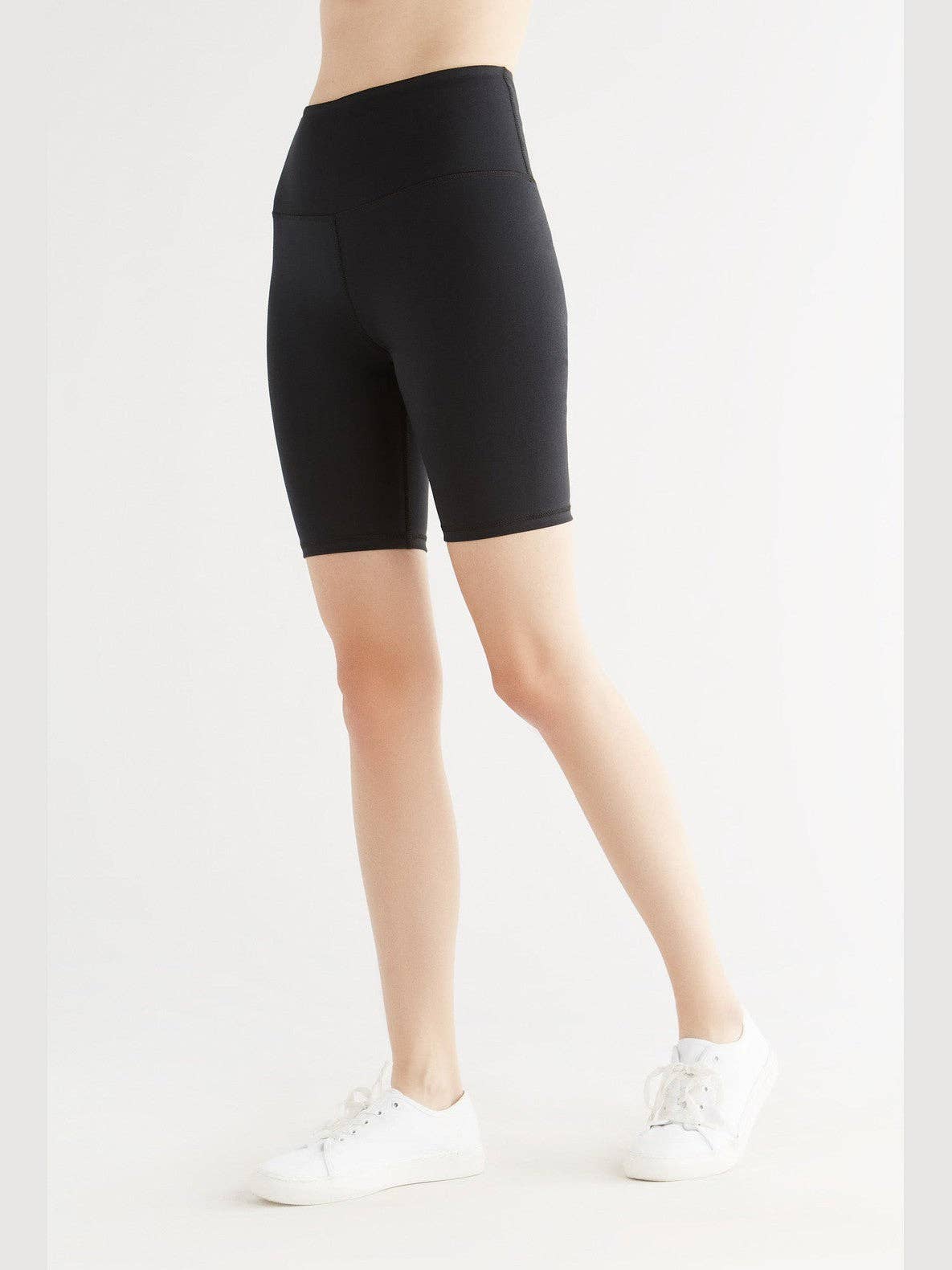 Earth Wardrobe Organic Cotton High-Waisted Stretch Shorts: Womens