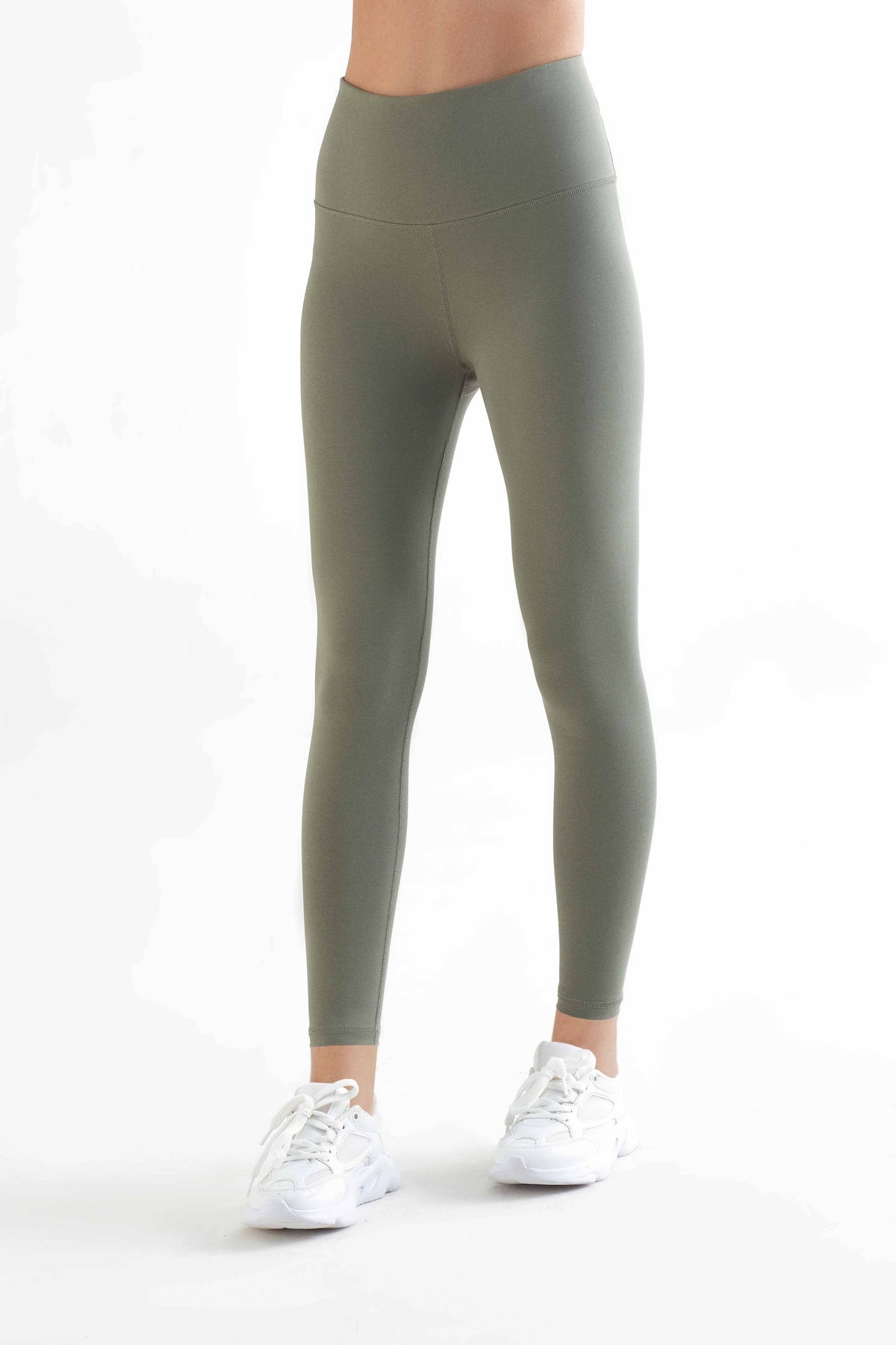 Earth Wardrobe Organic Cotton High-Rise 7/8 Stretch Leggings: Womens
