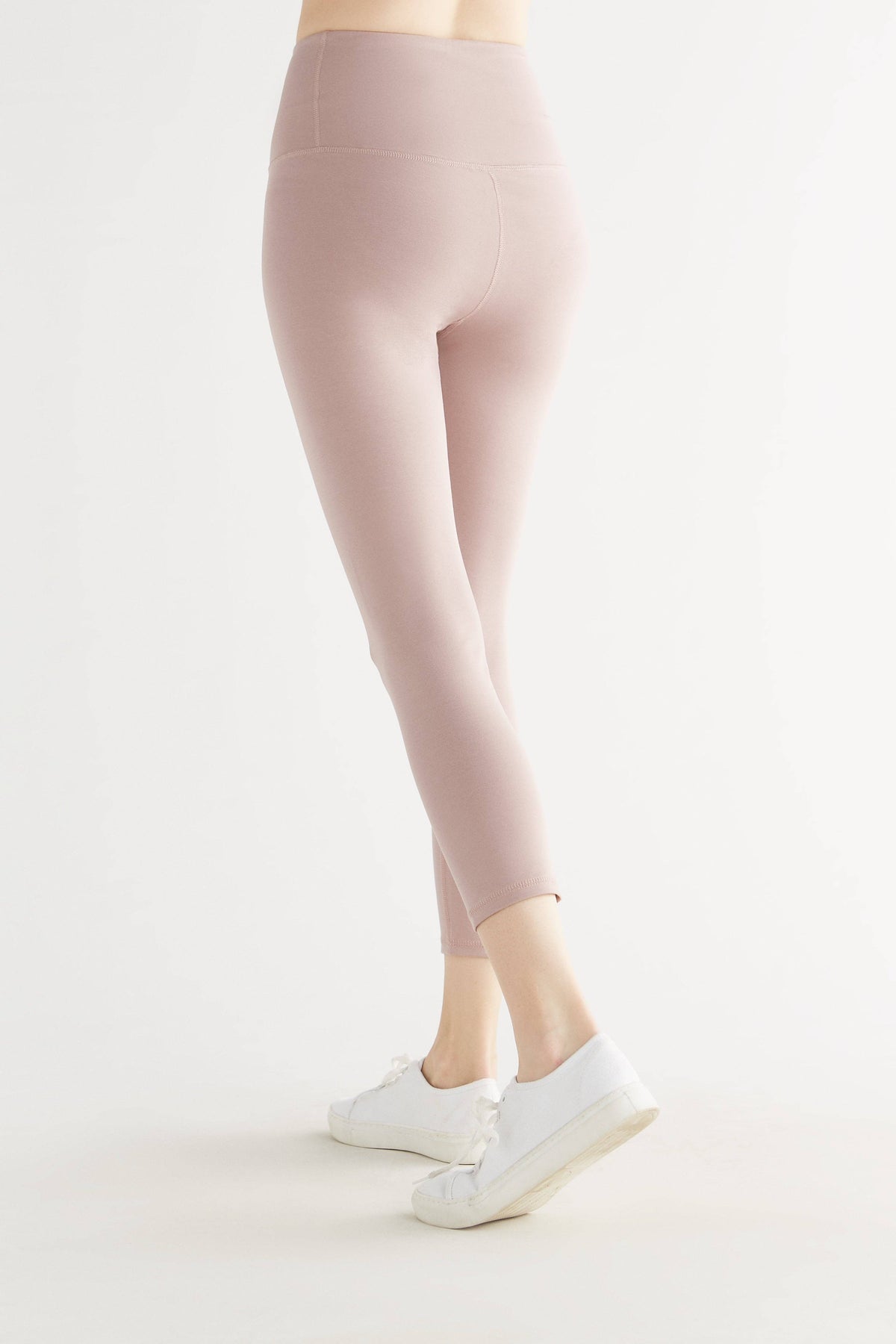 Earth Wardrobe Organic Cotton High-Rise 7/8 Stretch Leggings: Womens