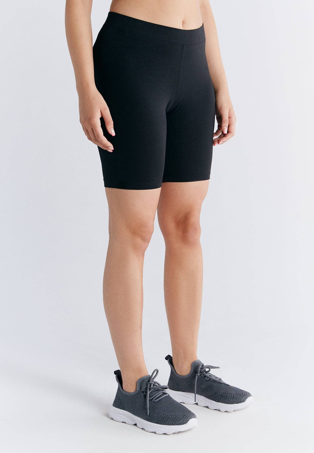 Organic High-Waisted Stretch Shorts for Women
