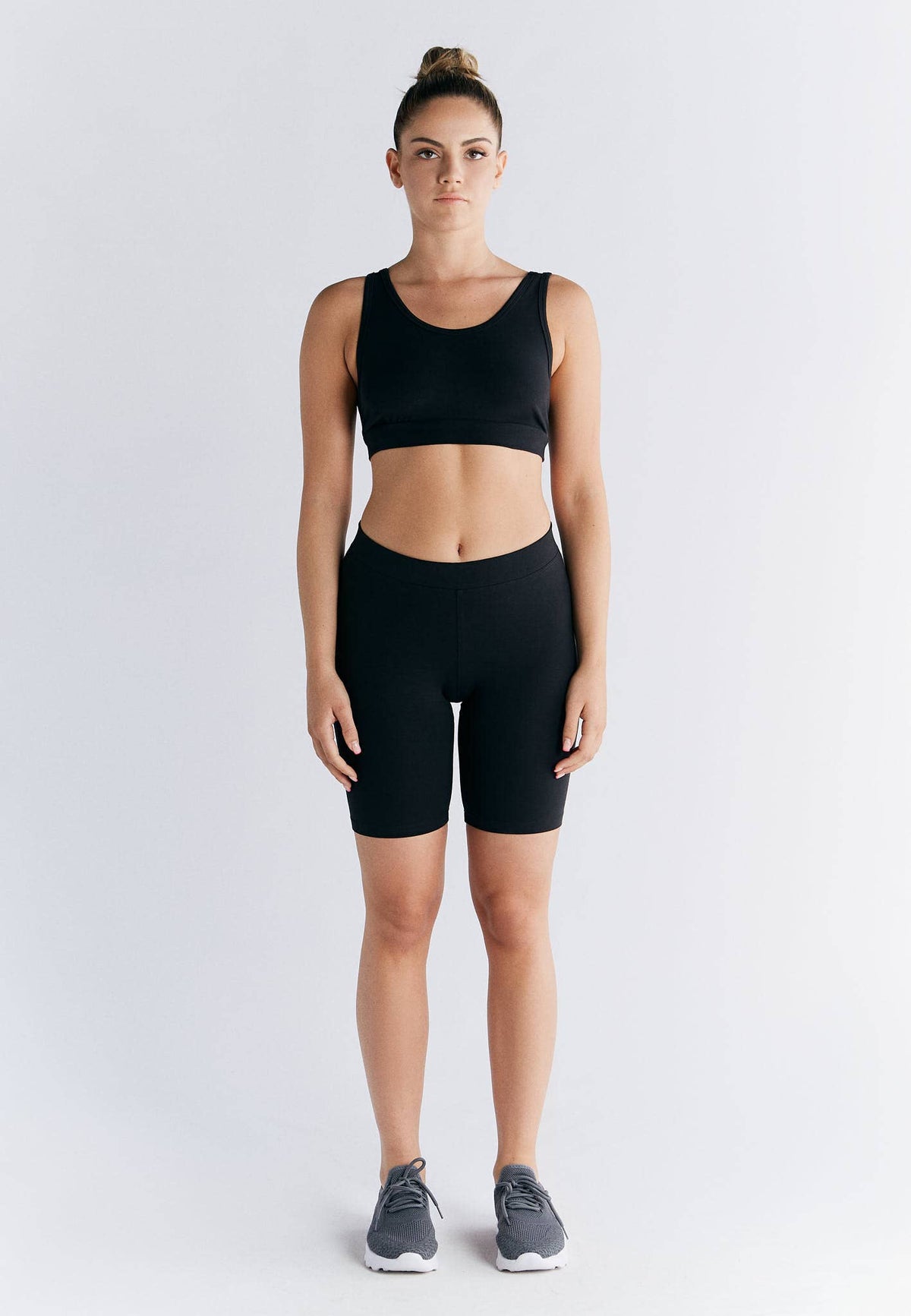 Organic High-Waisted Stretch Shorts for Women