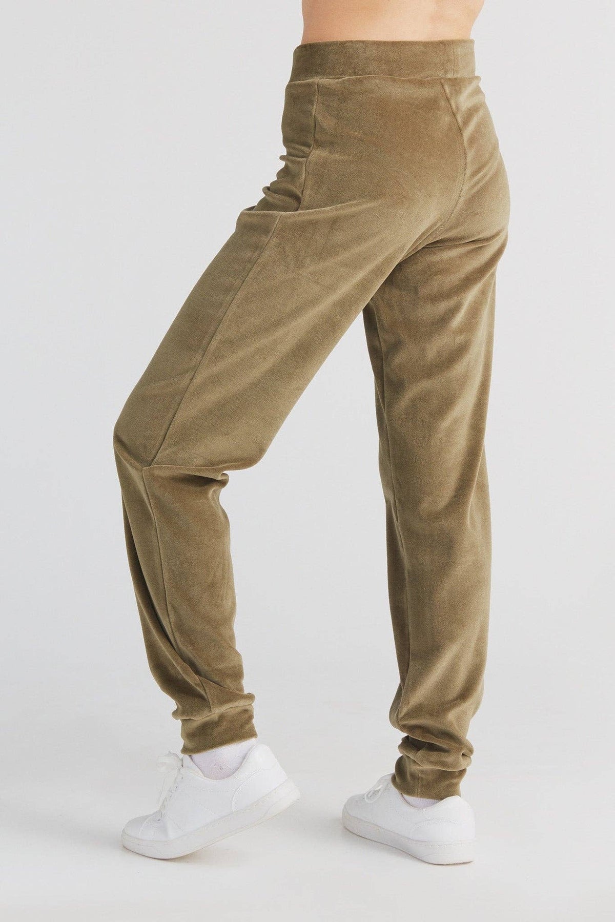 Earth Wardrobe Organic Cotton Soft Fleece Cuffed Sweatpants: Womens
