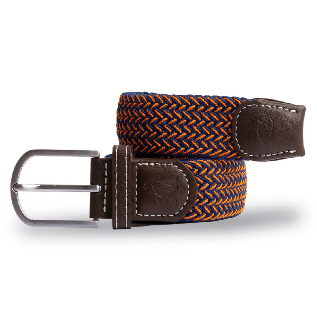 Swole Panda Recycled Woven Belt in Orange Fine Weave