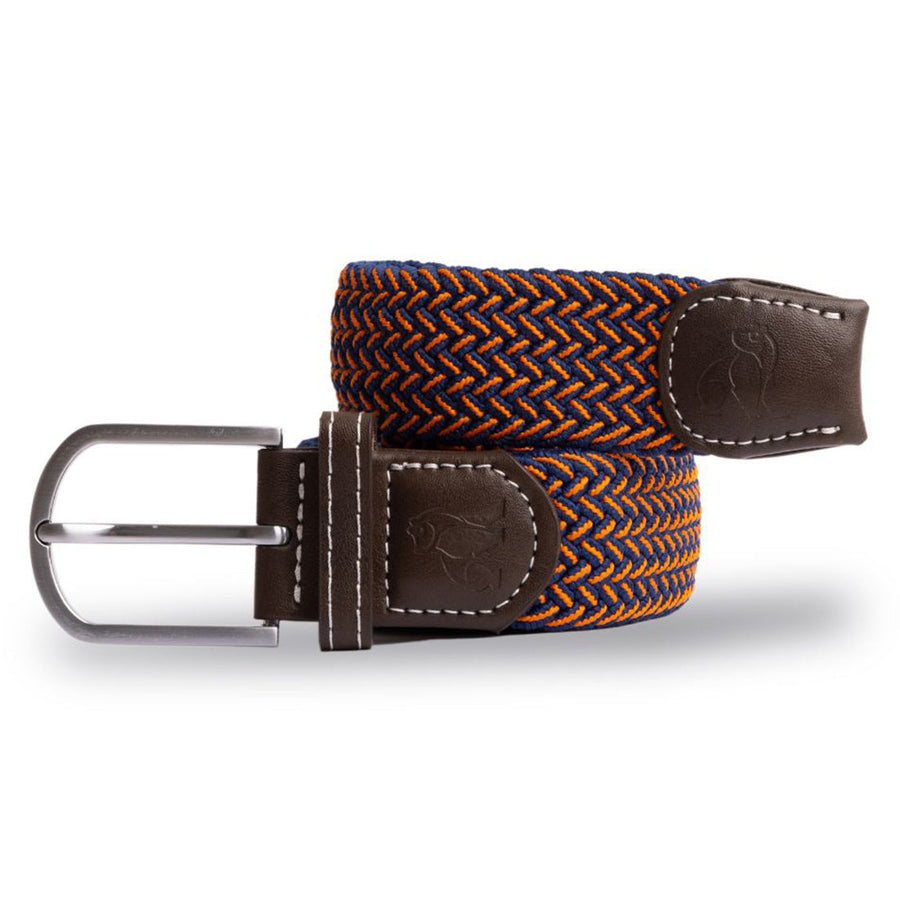 Swole Panda Recycled Woven Belt in Orange Fine Weave