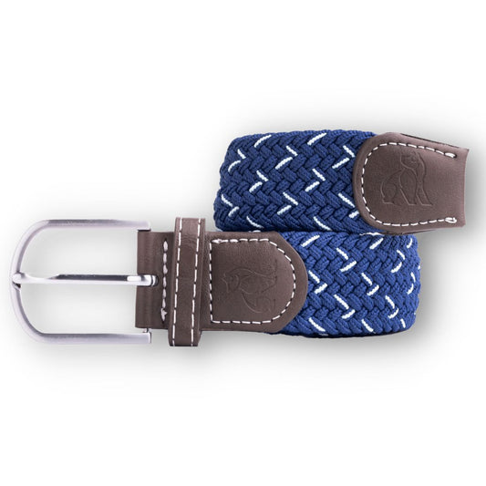 Swole Panda Woven Belt in Navy and White Dot