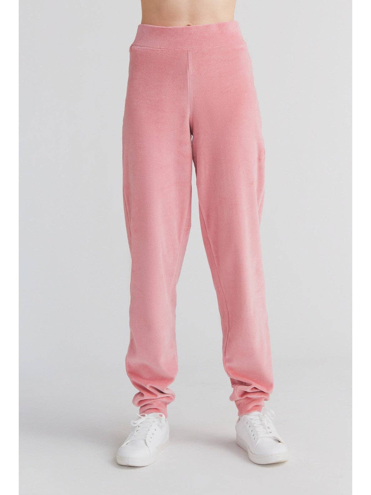 Earth Wardrobe Organic Cotton Soft Fleece Cuffed Sweatpants: Womens