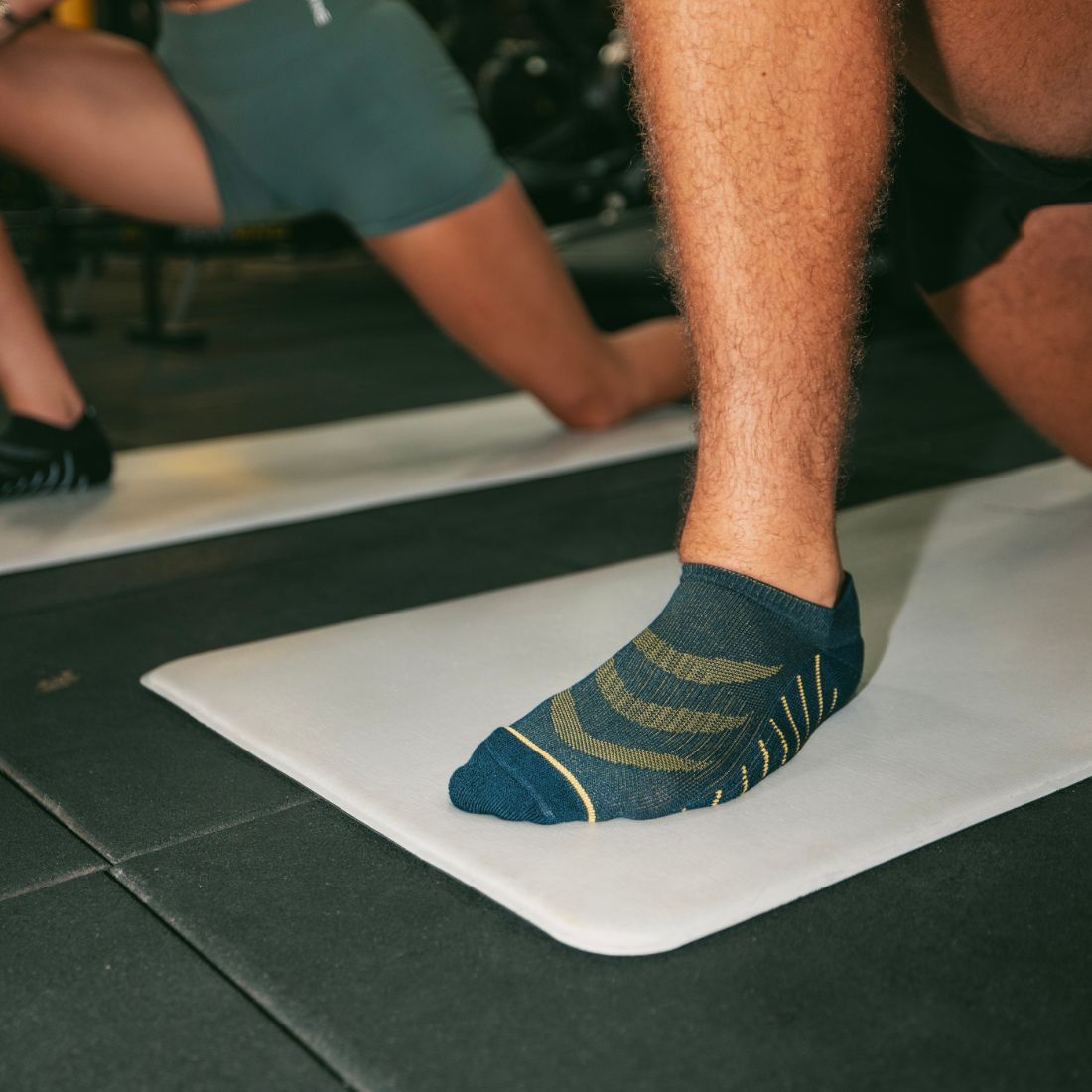 Swole Panda Navy Performance Trainer Socks in Bamboo Blend
