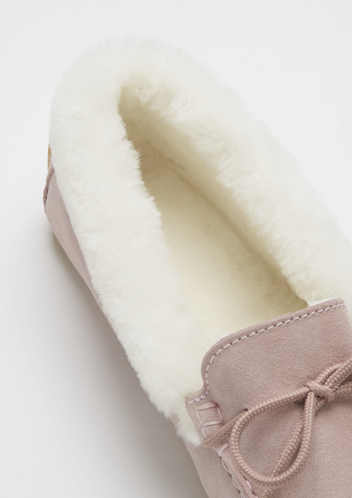 Hugs & Co. Women's Ice Pink Suede Sheepskin Slippers