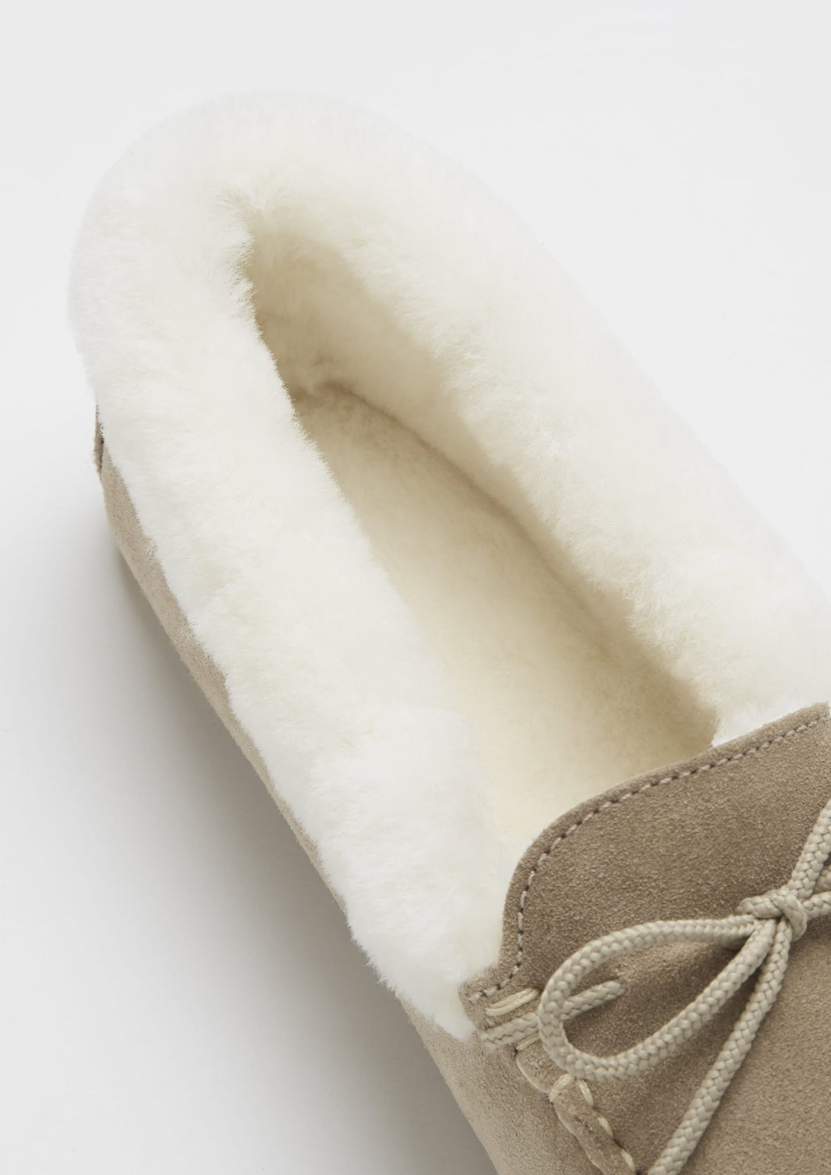 Hugs & Co. Women's Taupe Suede Sheepskin Slippers