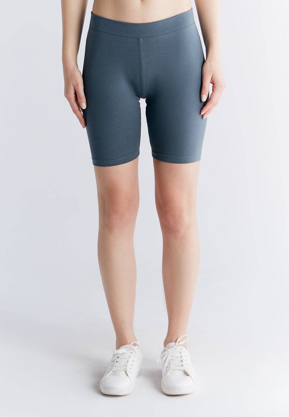 Organic High-Waisted Stretch Shorts for Women