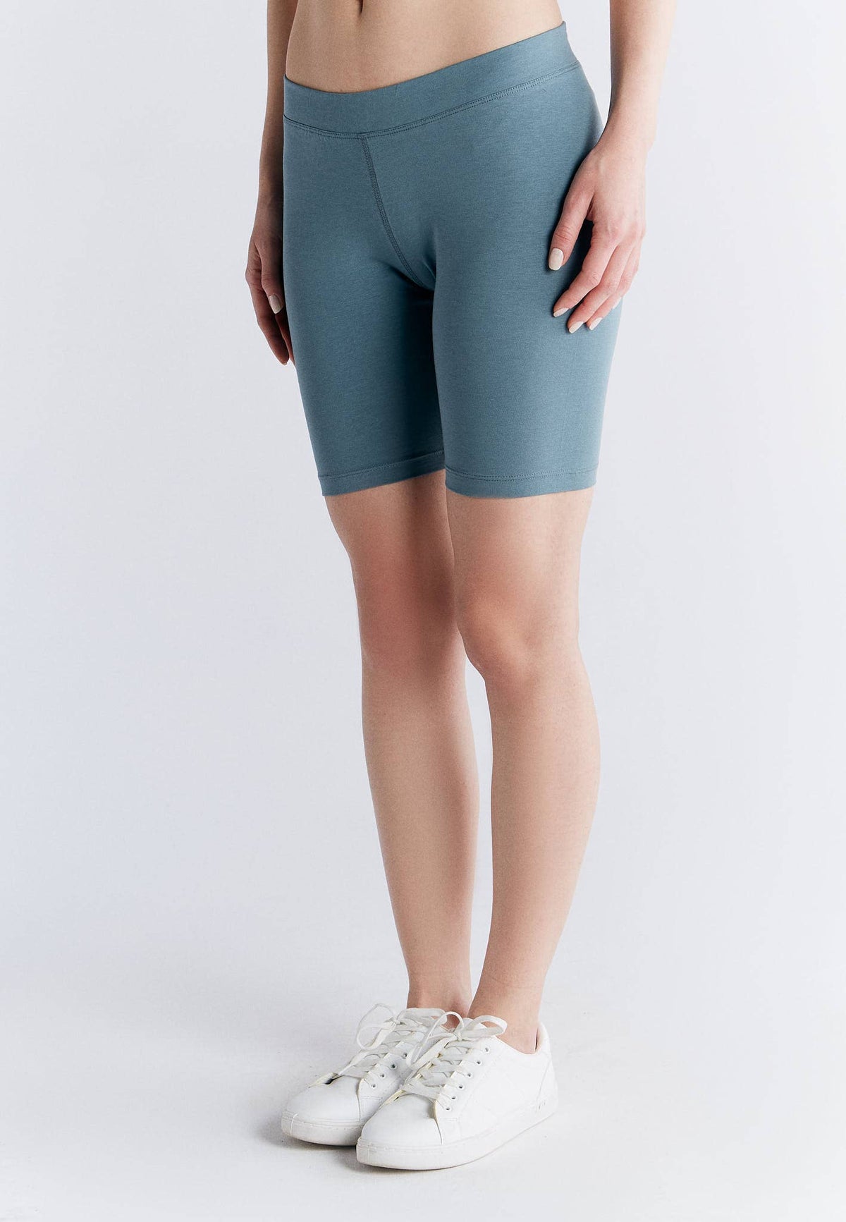 Organic High-Waisted Stretch Shorts for Women