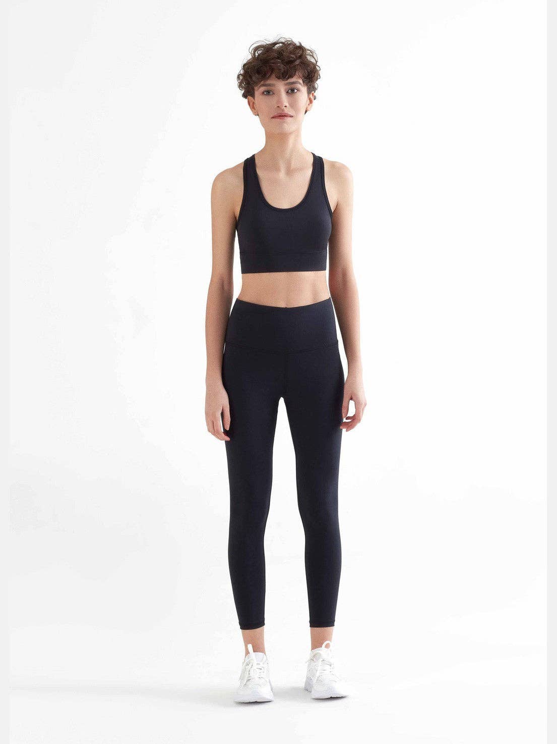 Earth Wardrobe Organic Cotton High-Rise 7/8 Stretch Leggings: Womens
