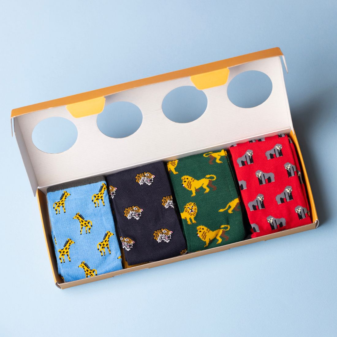 Swole Panda Zoo Bamboo Sock Gift Box — 4 Pairs