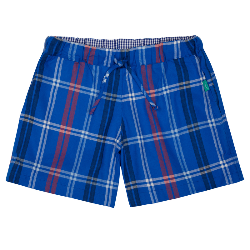 Loungers Organic Brushed Cotton Blue Whale Lounge Shorts