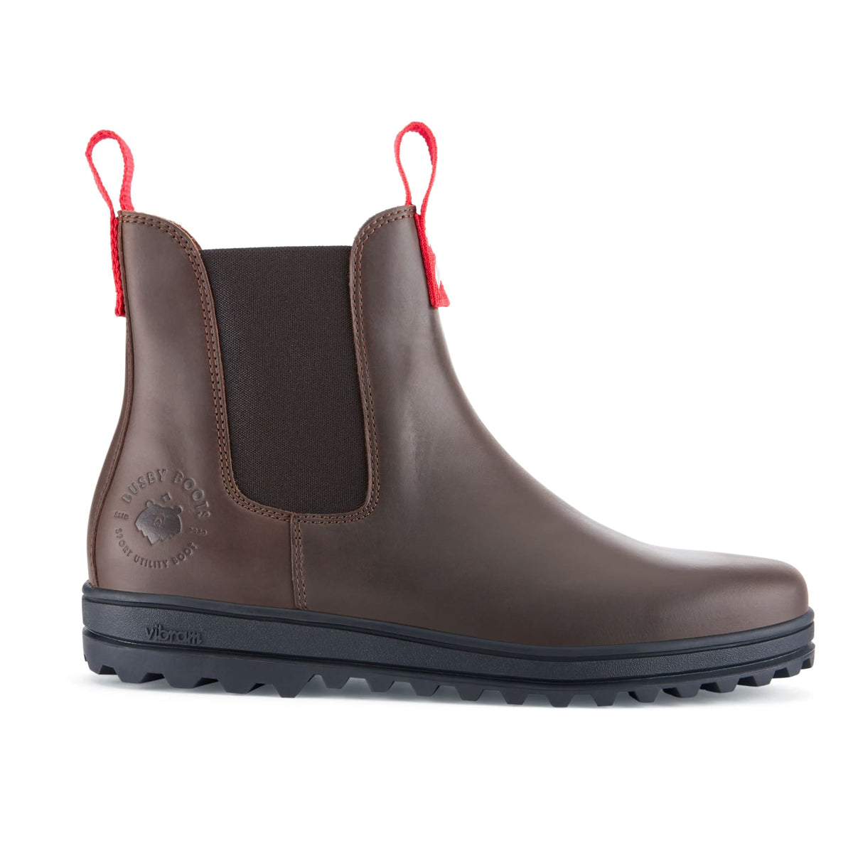 Busby Men's Brown Leather Winter Chelsea Boots