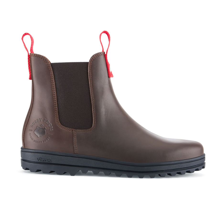Busby Men's Brown Leather Winter Chelsea Boots
